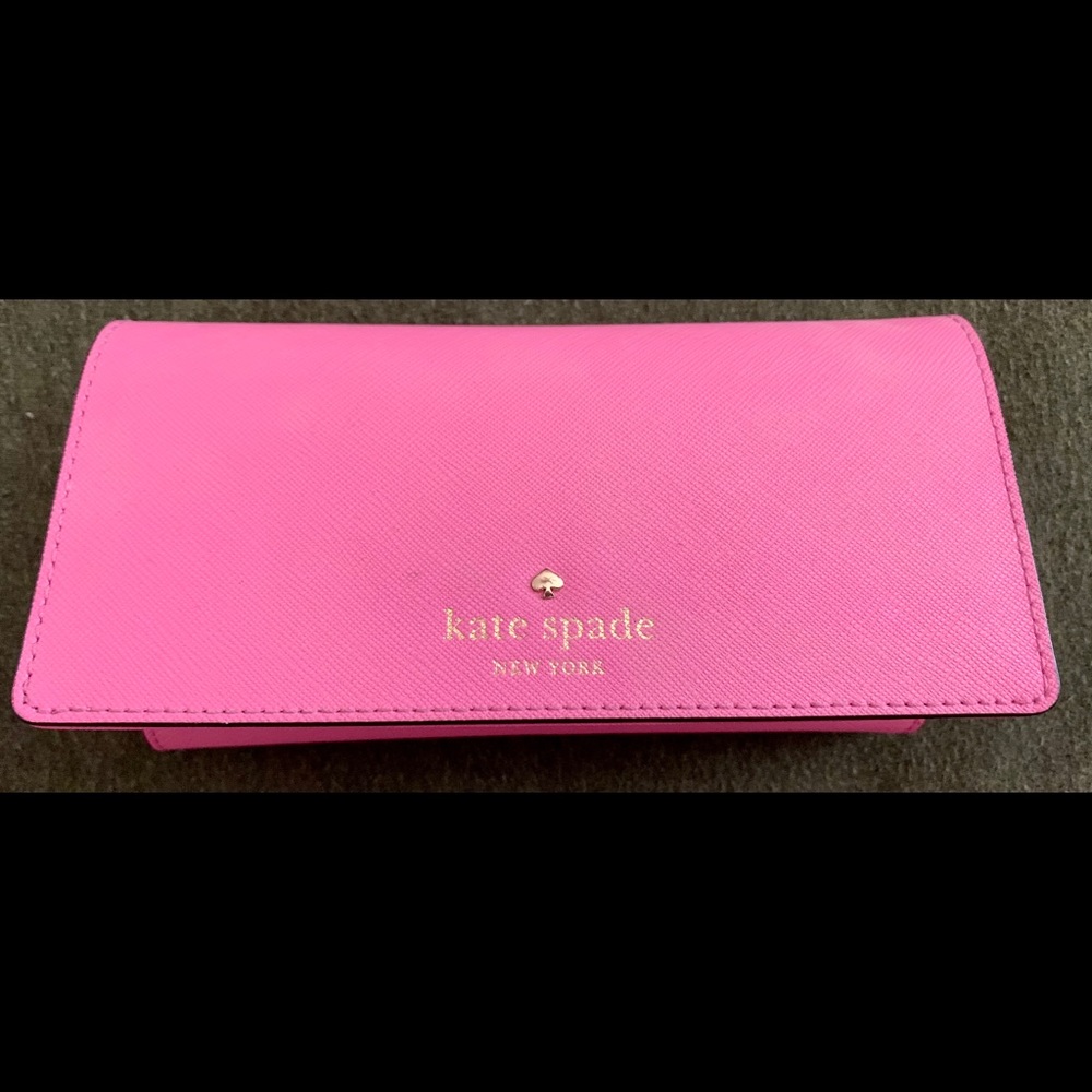 Kate Spade ♠️ tri-fold long wallet in pink